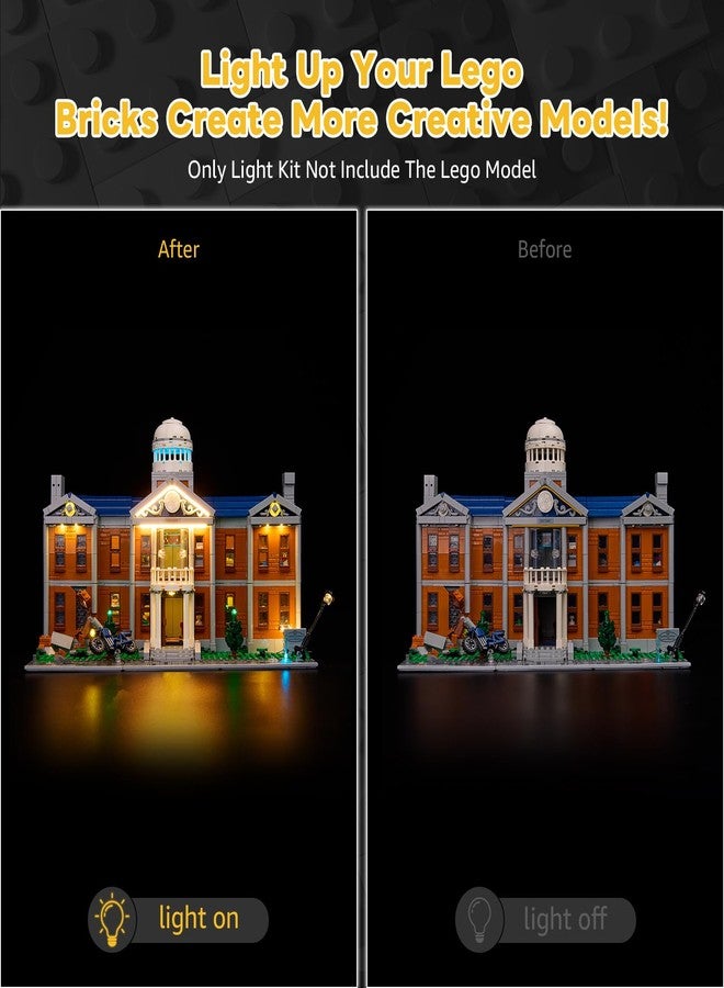 Kyglaring طقم إضاءة LED من Kyglaring متوافق مع مجموعة Lego 76294، ملحقات إضاءة متوافقة مع Marvel X-Men The X-Mansion، أضواء فقط، إصدار كلاسيكي. - Image 3